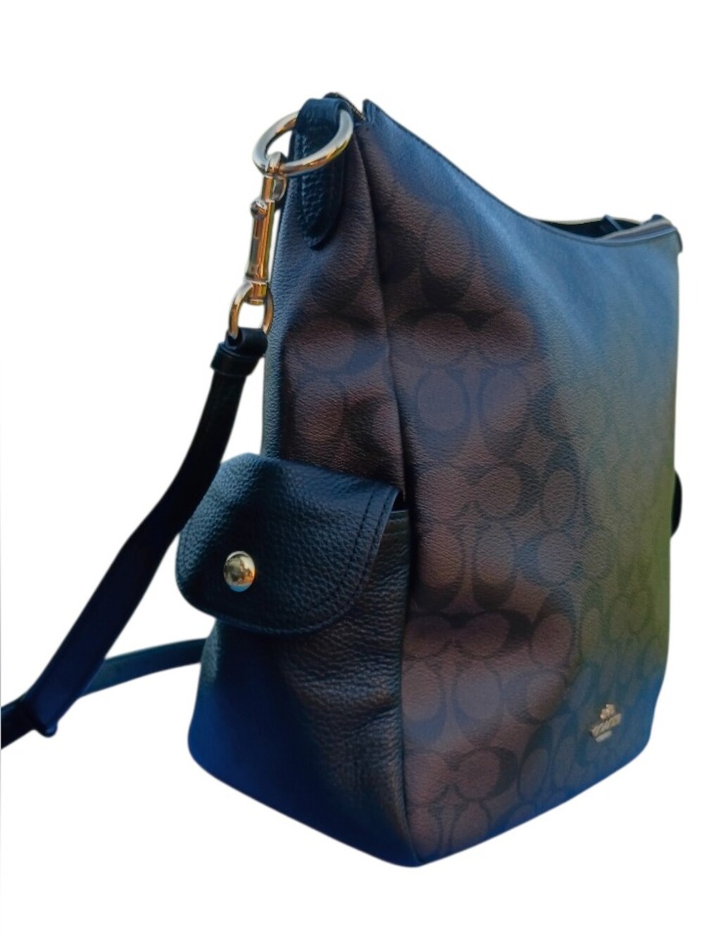 SOLD Coach Pennie Brown And Black Crossbody - Picture 2 of 16